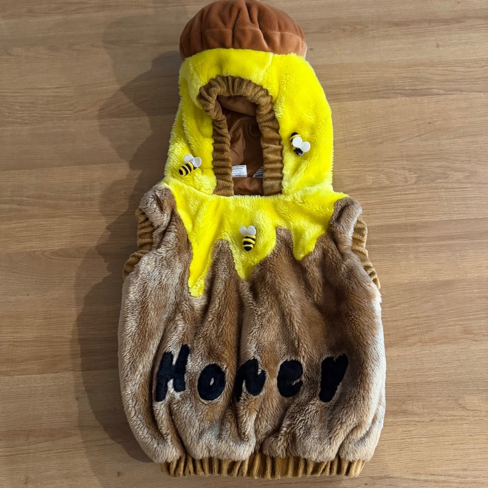 Celebration Halloween Toddler Honey Pot Costume Vest Bee Brown Yellow 12-24M
